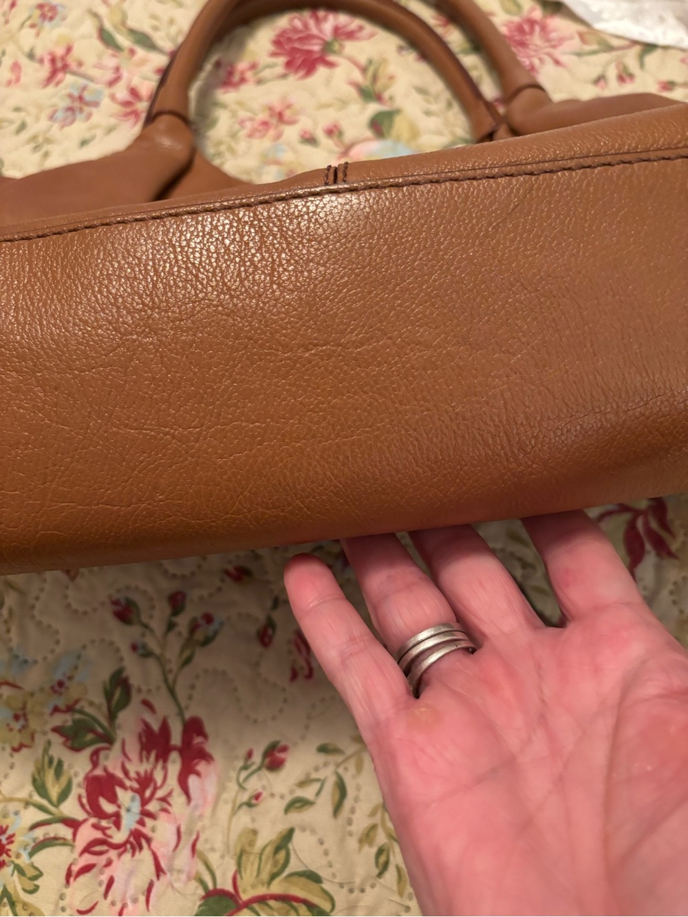 kate spade Cognac Brown Leather Tote with Matching Zip Wallet - Picture 7 of 14